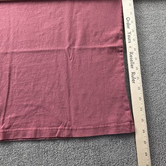 Uniqlo Shirt Adult Large Red Short Sleeve Plain Tee Casual Active Athleisure Men - Picture 12 of 14